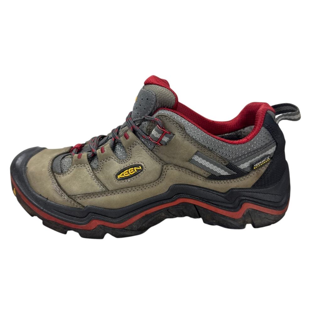 KEEN Hiking Shoes Womens 10 US Brown Red Leather Trail Sneakers Gorpcore Outdoor